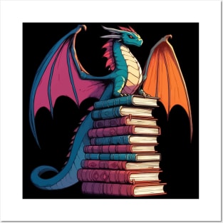 Reading Books About Fantasy Dragons is Fun Posters and Art